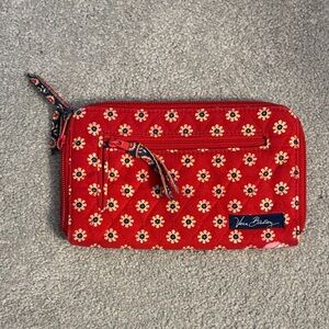 Vera Bradley Red and Yellow Floral Wallet